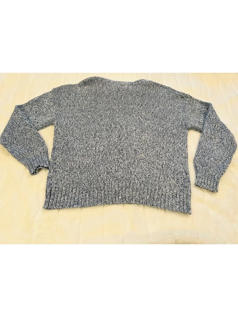 NEW Rachel Zoe Medium Light blue American Flag Sweater